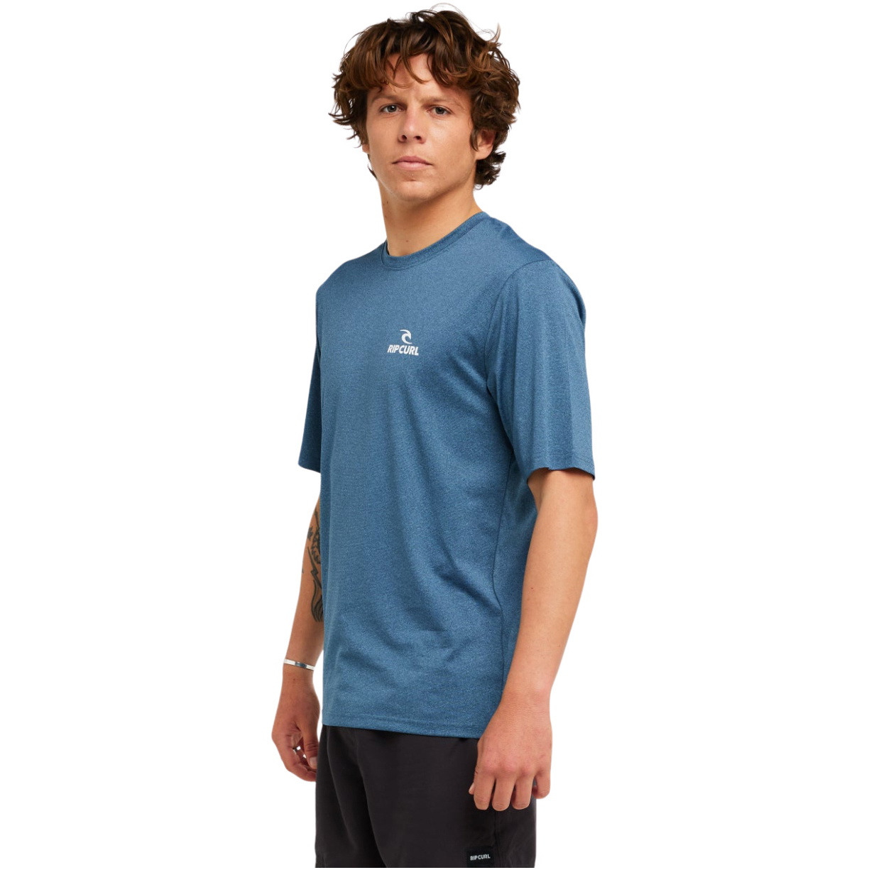 2026 Rip Curl Männer Stack UPF-Lycra-Weste Mit Kurzen Ärmeln 167MRV - Navy Marle